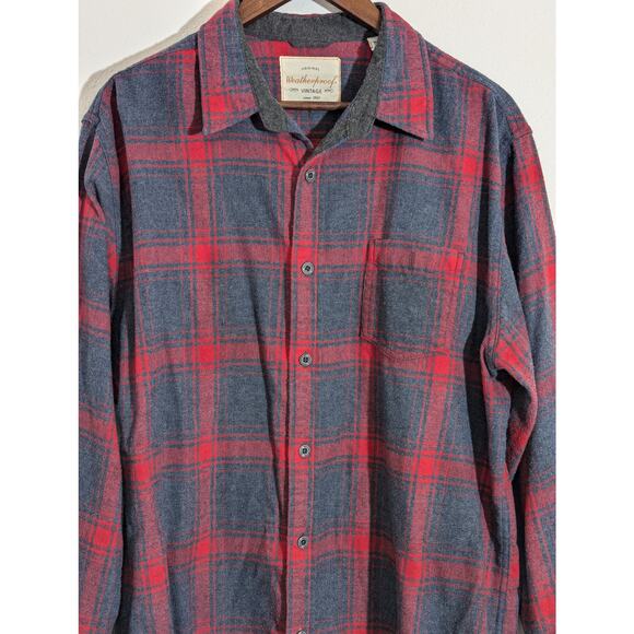 Weatherproof Vintage Men's Casual Soft Brushed Plaid Button-Down Flannel XL - Picture 2 of 8